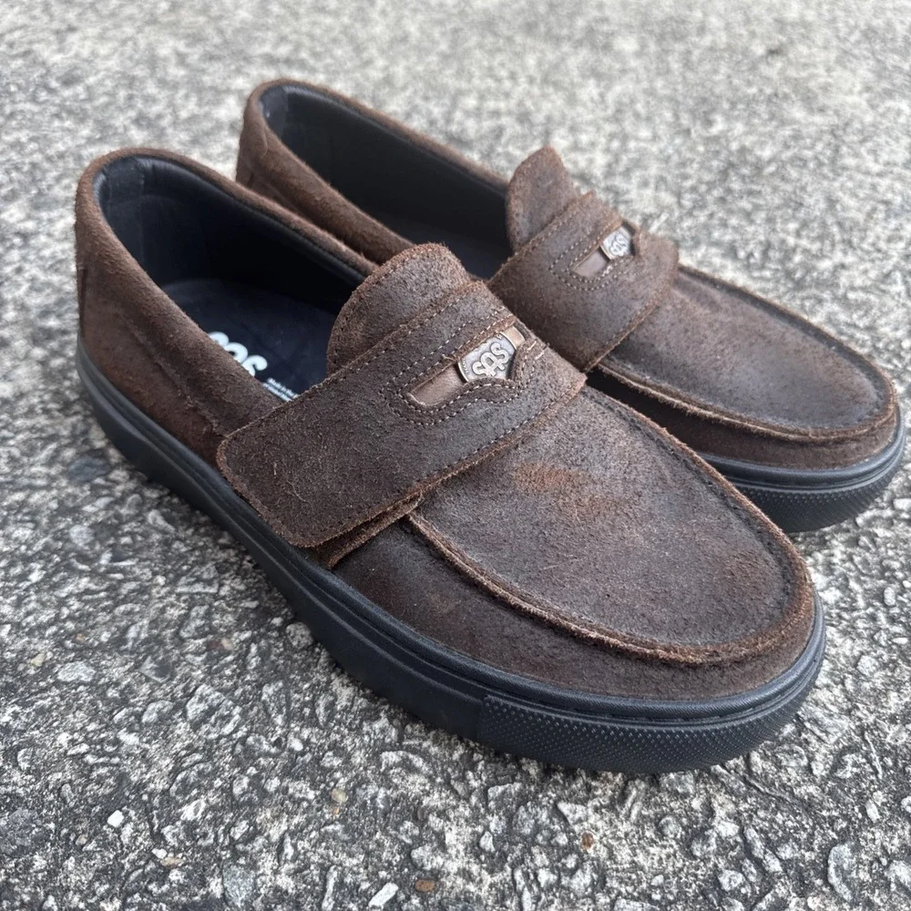 SAS Woodlawn Loafer Size US 8.5 M Mahogany Leather Slip-On Casual Comfort Shoes
